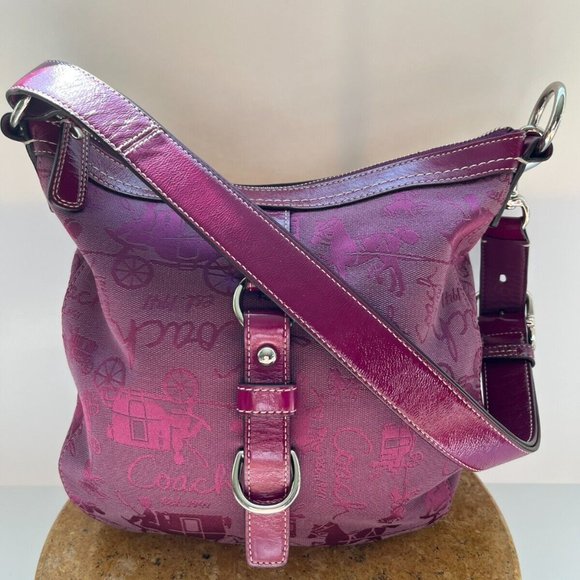 COACH TRADEMARK LOGO RARE Coach Chelsea EXC Coach Horse & Carriage LOGO VINTAGE - Picture 7 of 8